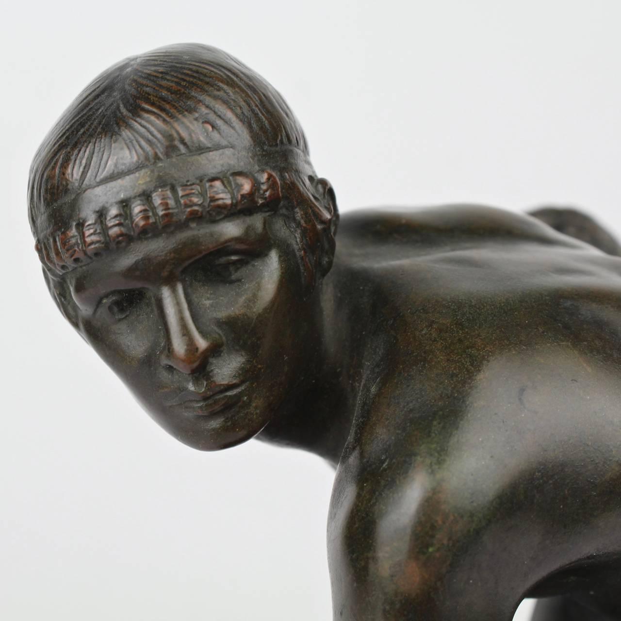 Antike Bronzeskulptur eines römischen Gladiators aus Bronze nach Edme Anthony Paul Noel, antik 3