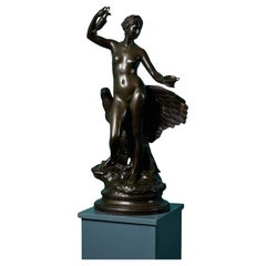 Antique Bronze Sculpture of Hebe & Jupiter's Eagle