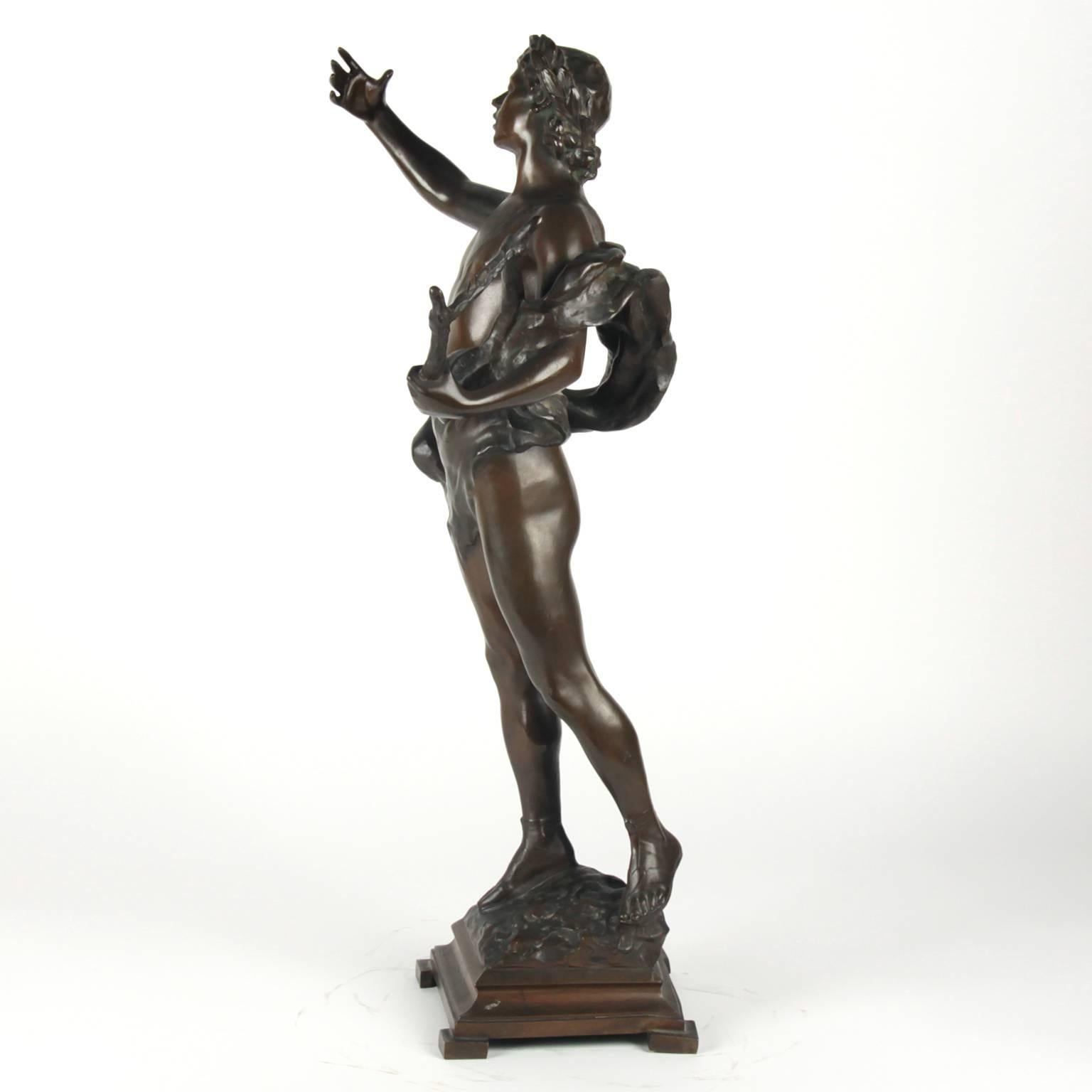 Original antique bronze sculpture 