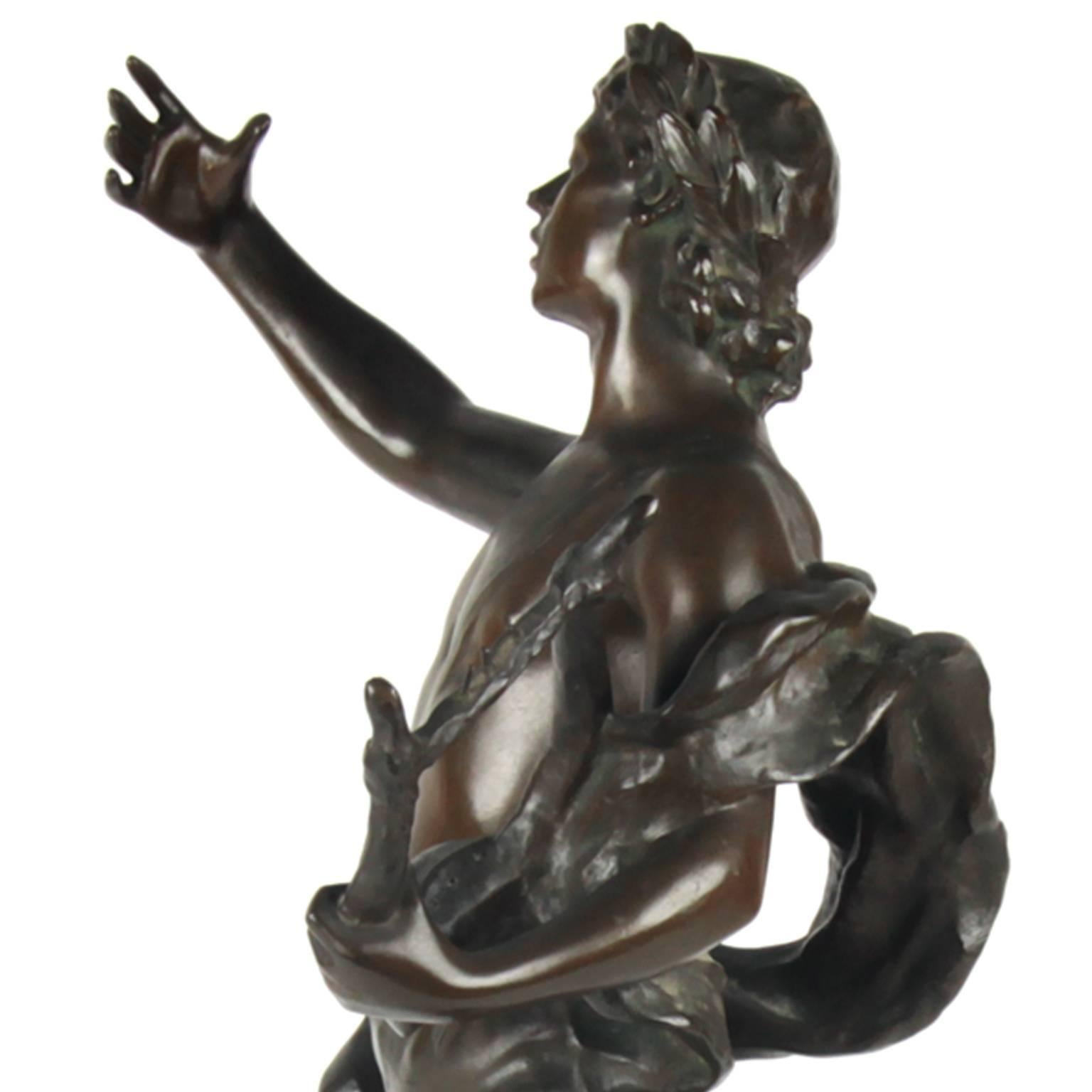 Antique Bronze Sculpture, Signed on Base, G.Devreese 3