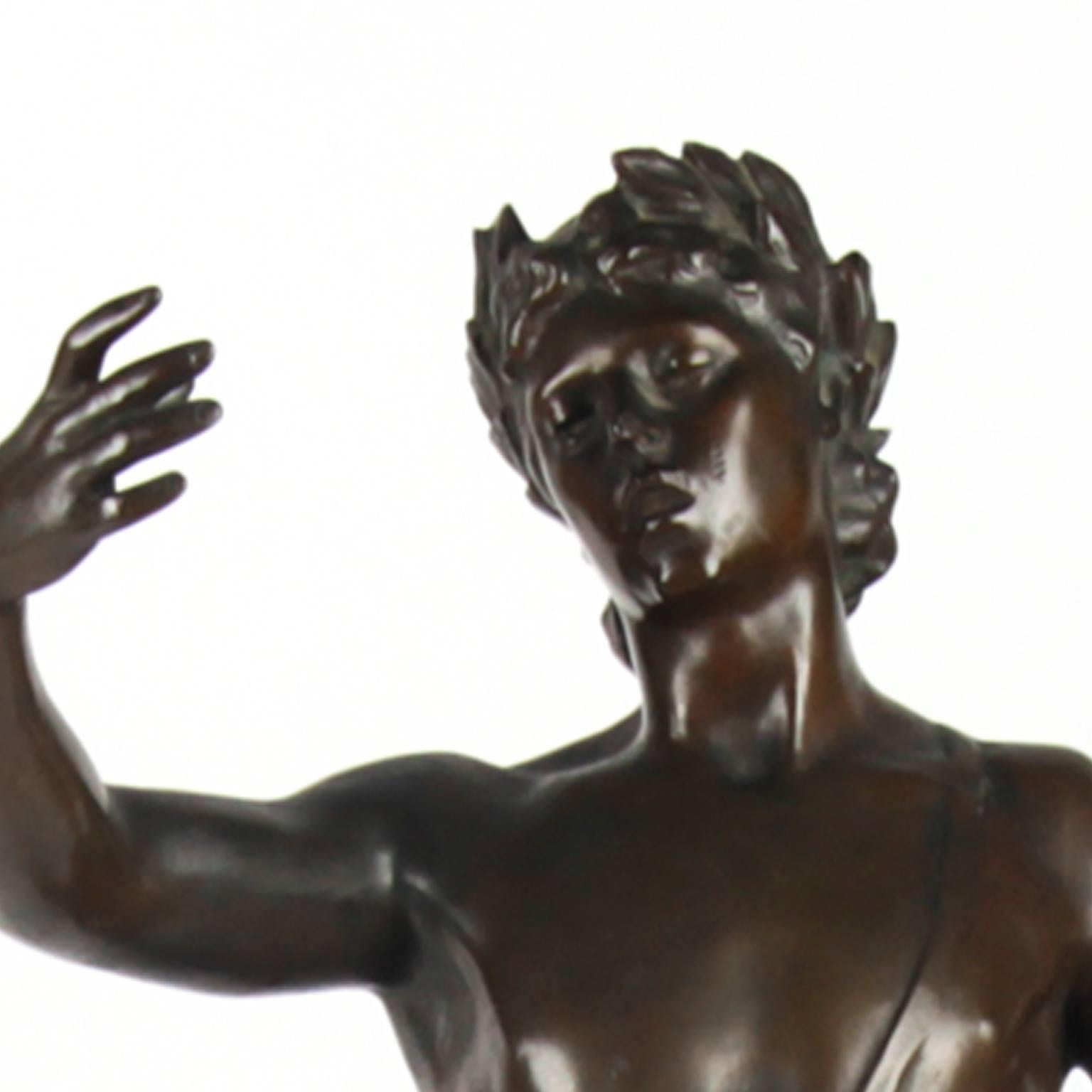 Antique Bronze Sculpture, Signed on Base, G.Devreese 4