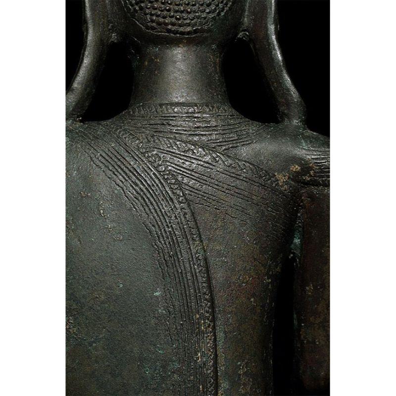 Bouddha Shan en bronze ancien de Birmanie en vente 11