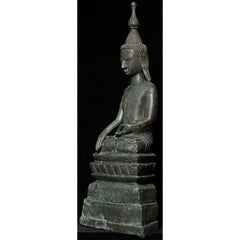 Antique Bronze Shan Buddha from Burma