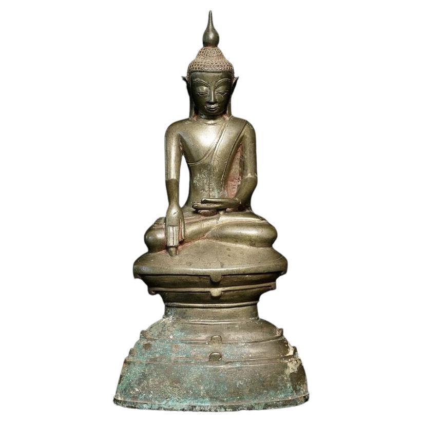 Antique Bronze Shan Buddha from Burma For Sale