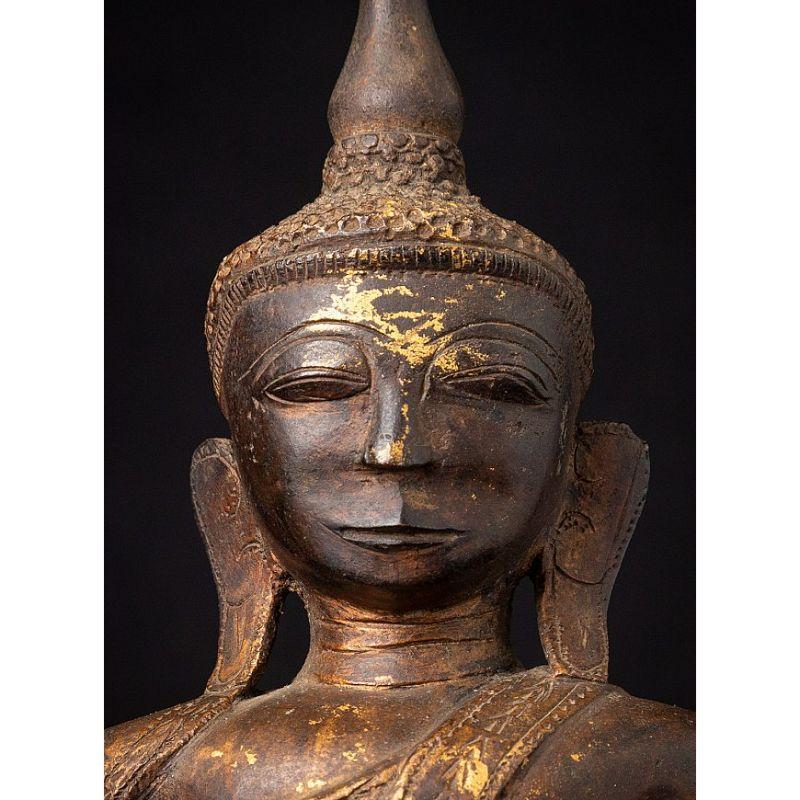 Antique Bronze Shan Buddha Statue from Burma For Sale 5