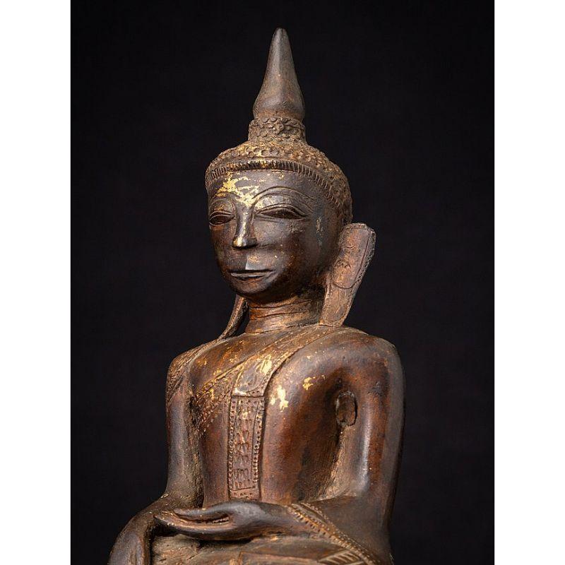 Antique Bronze Shan Buddha Statue from Burma For Sale 6