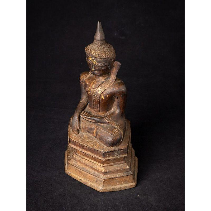 Antique Bronze Shan Buddha Statue from Burma For Sale 8