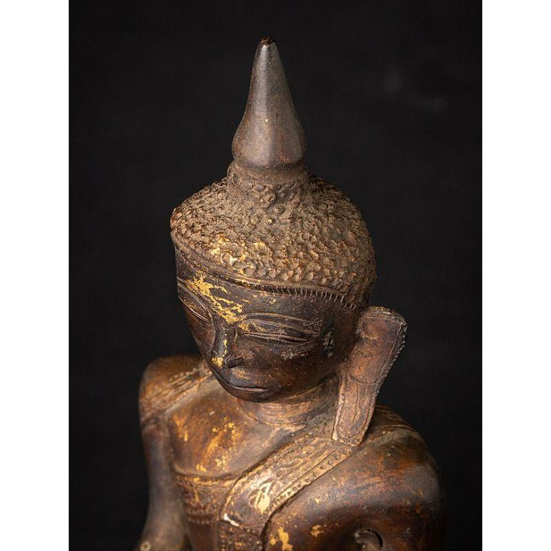 Antique Bronze Shan Buddha Statue from Burma For Sale 9