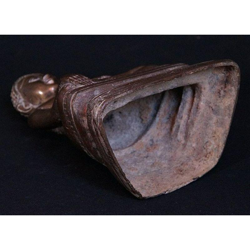 Ancienne statue de Bouddha Shan en bronze de Birmanie en vente 9