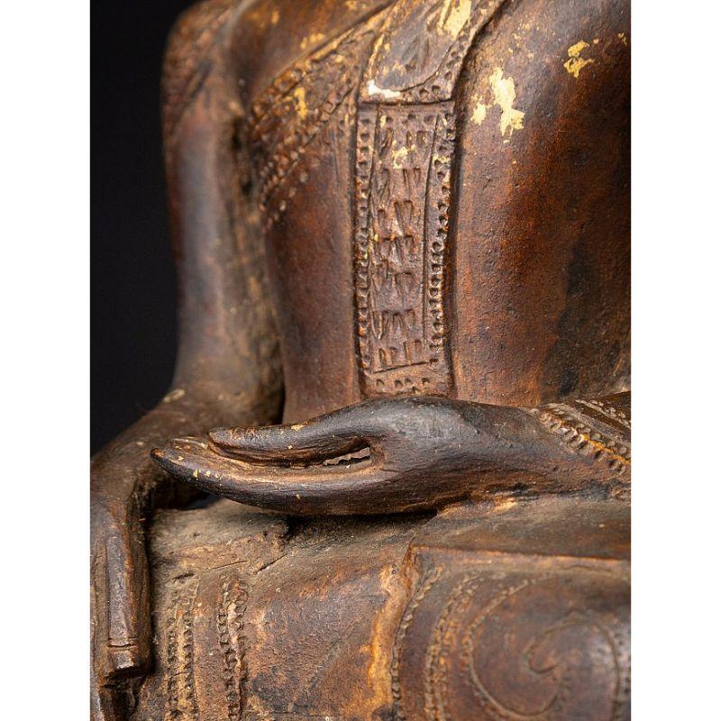 Antique Bronze Shan Buddha Statue from Burma For Sale 12