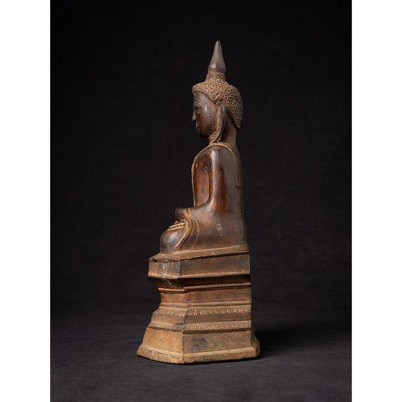 Burmese Antique Bronze Shan Buddha Statue from Burma For Sale