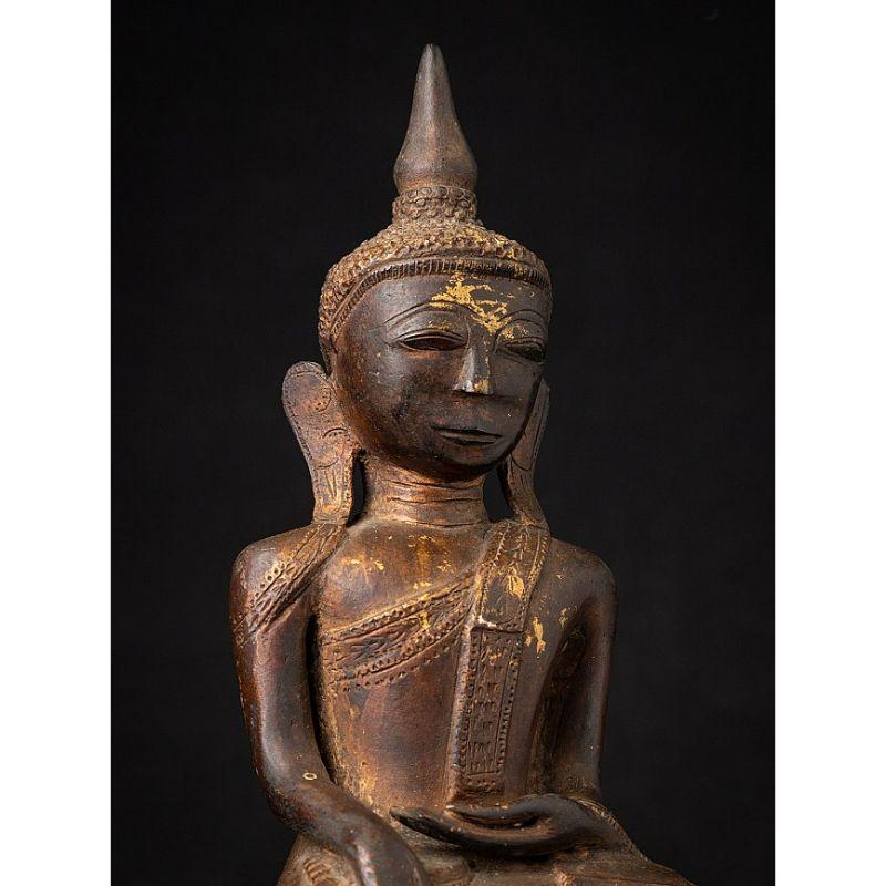 Antique Bronze Shan Buddha Statue from Burma For Sale 2