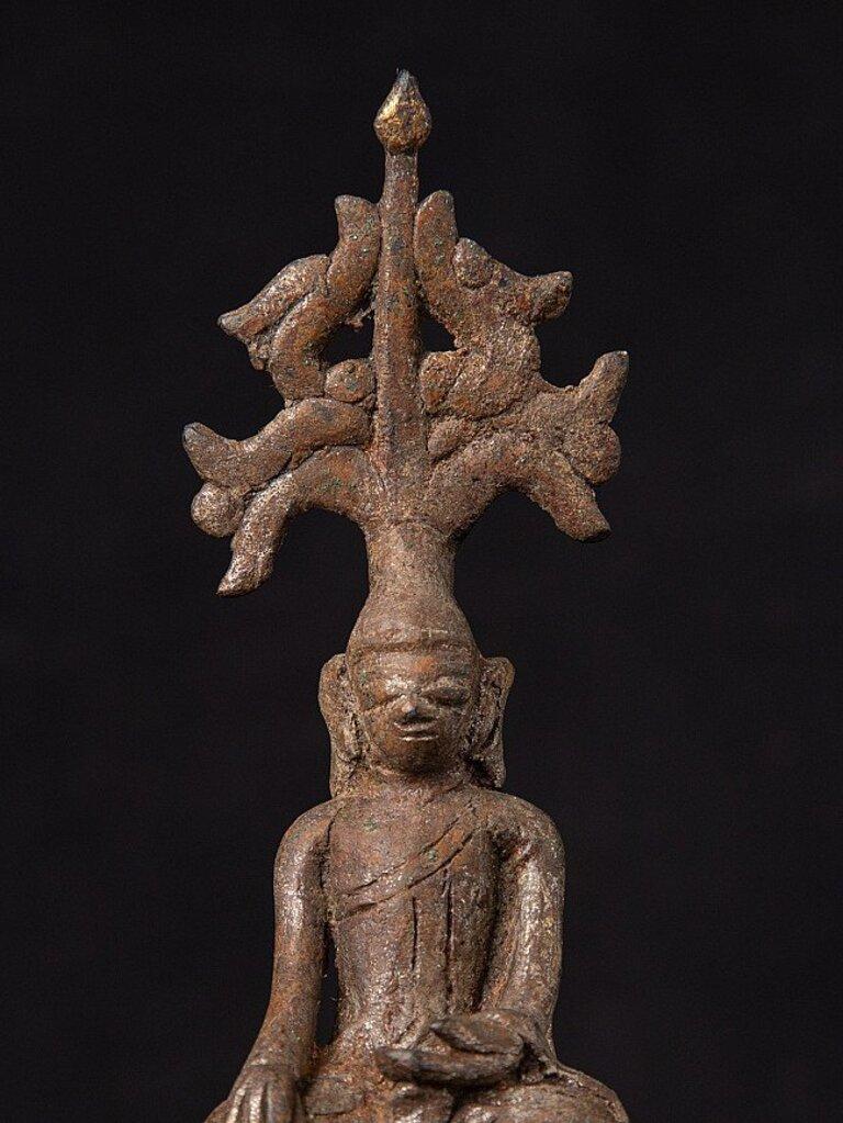 Ancienne statue de Bouddha Shan en bronze de Birmanie en vente 4