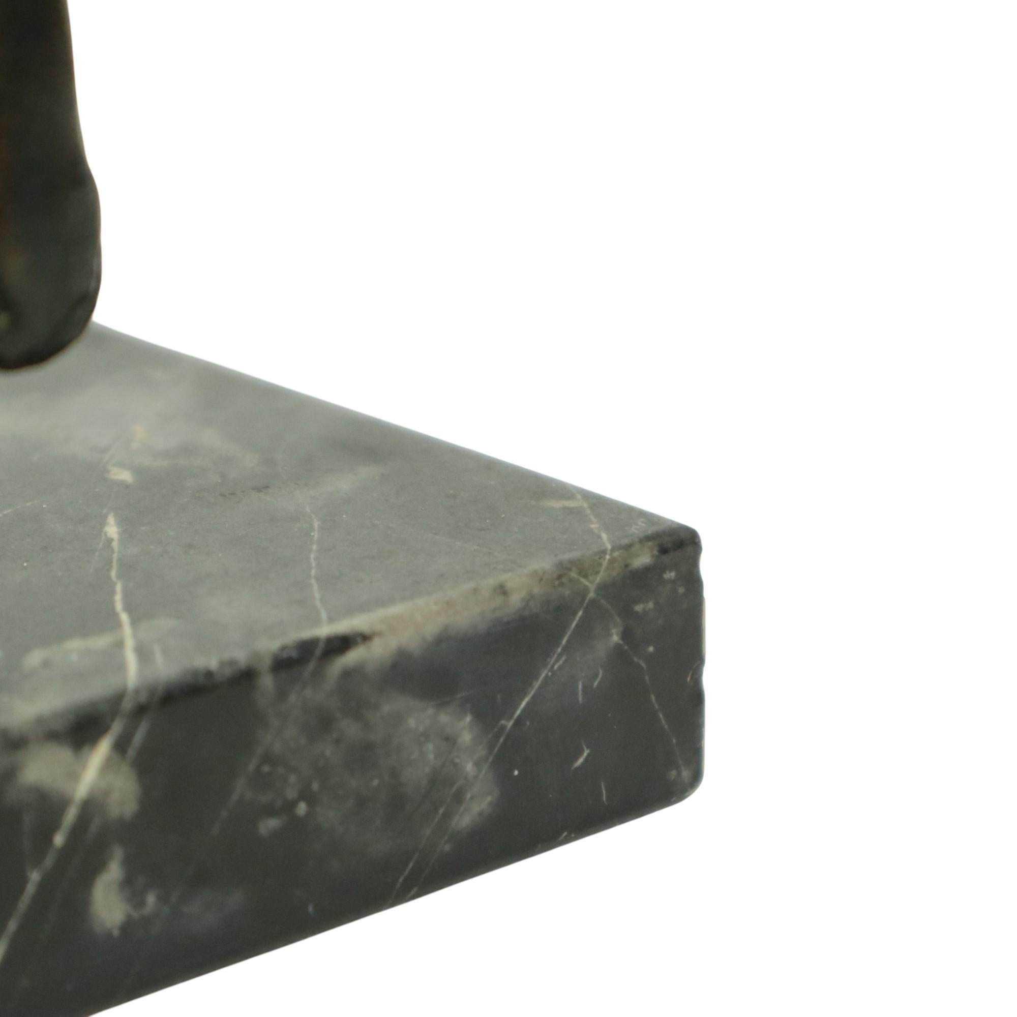 Statua di bronzo antico Scultura animale Capra Ariete Marmo in vendita 9