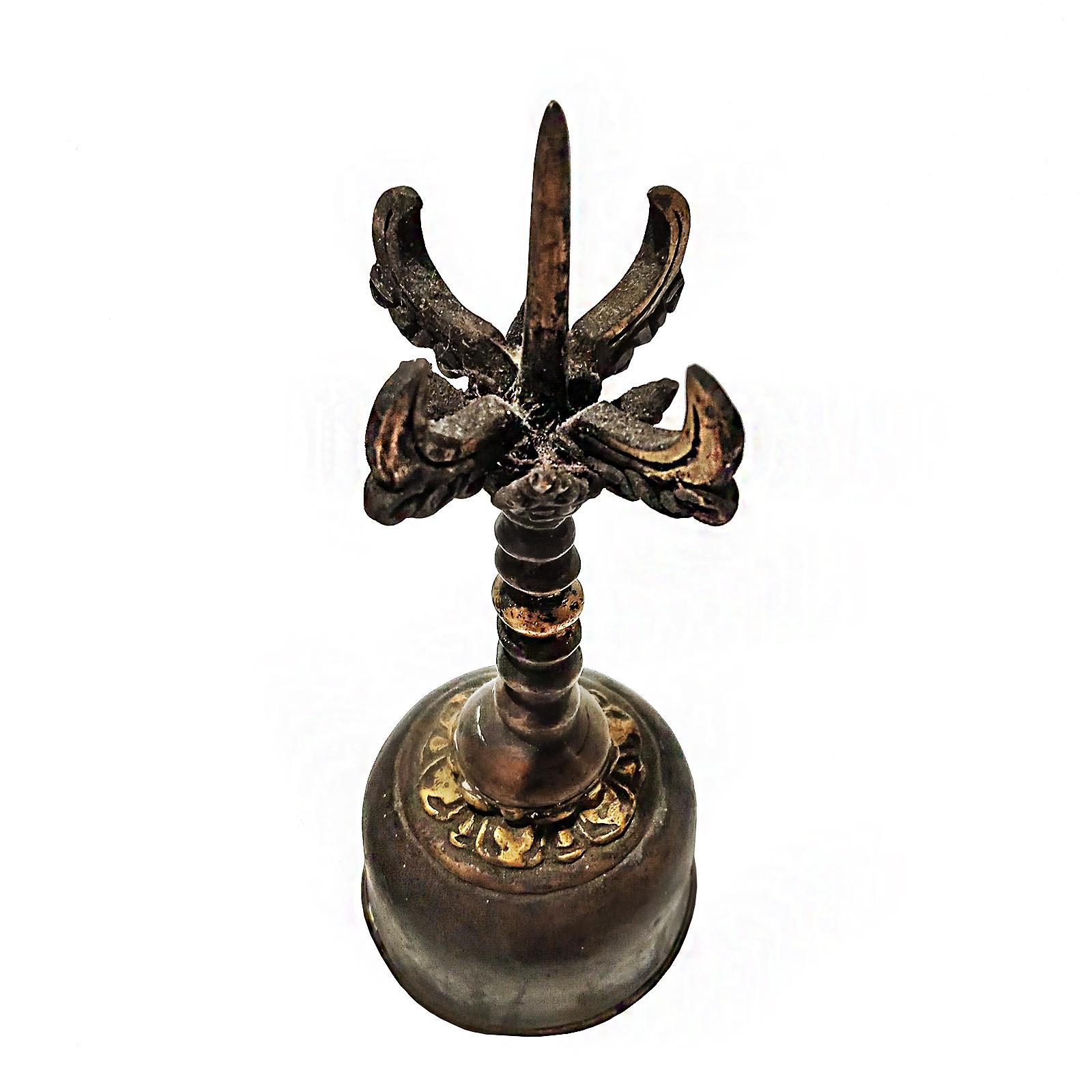 Antique Bronze Temple Bell from Thailand, Late 19th Century For Sale 7