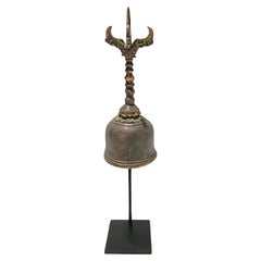 Antique Bronze Temple Bell from Thailand, Late 19th Century