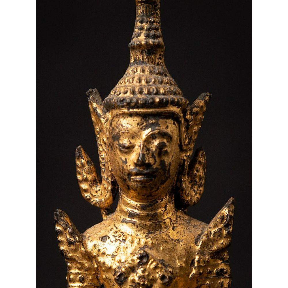 Statue de Bouddha thaïlandais en bronze ancien de Thaïlande en vente 4