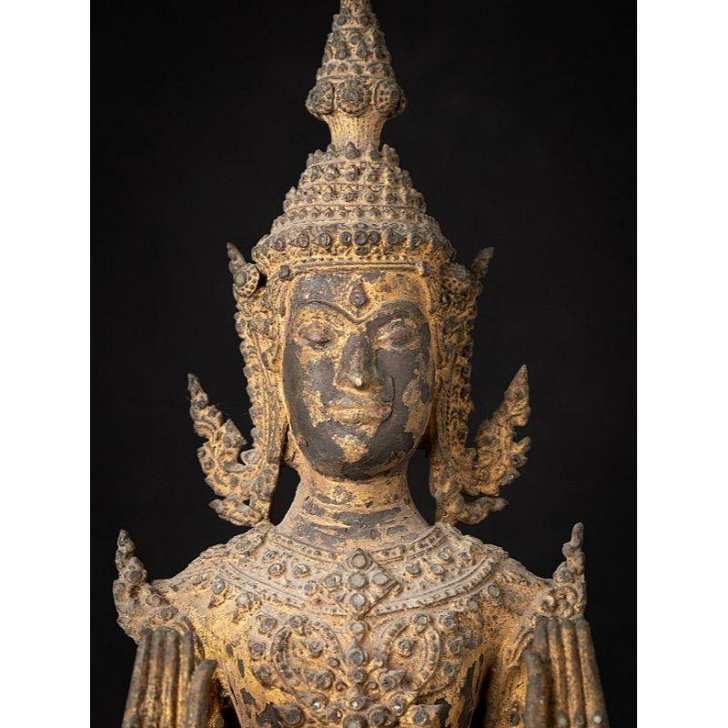 Antique Bronze Thai Buddha Statue from Thailand 6