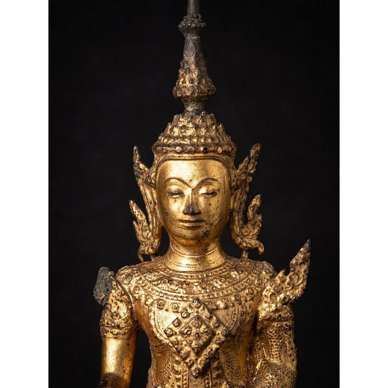 Antique Bronze Thai Buddha Statue from Thailand For Sale 5