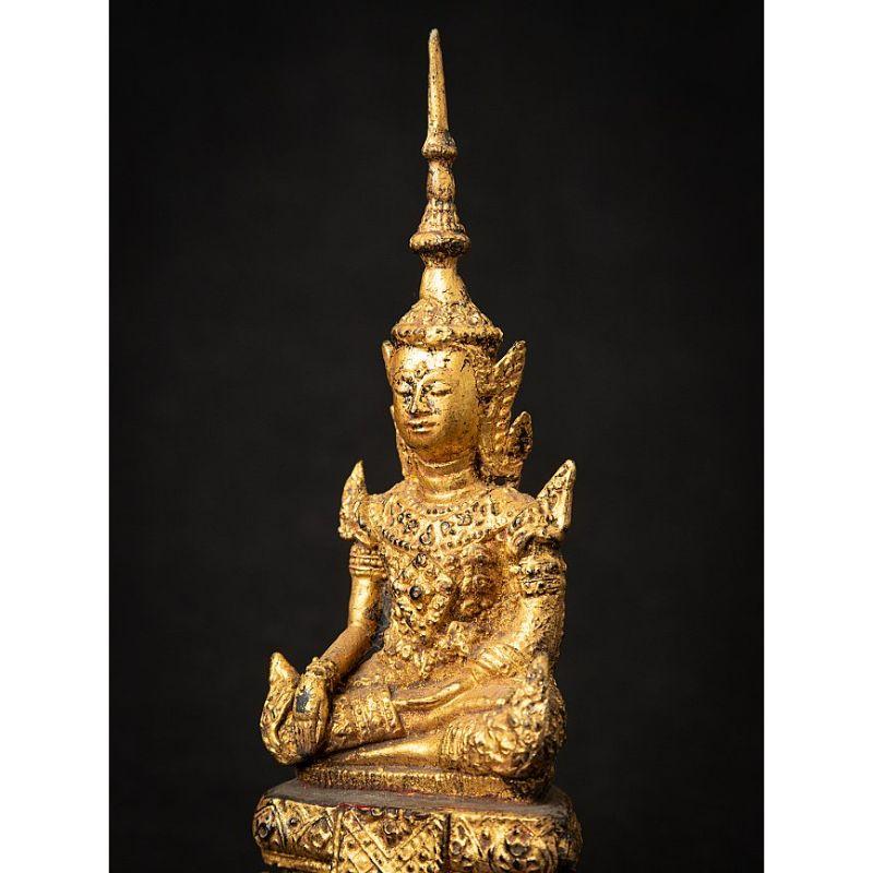 Antique Bronze Thai Buddha Statue from Thailand For Sale 7