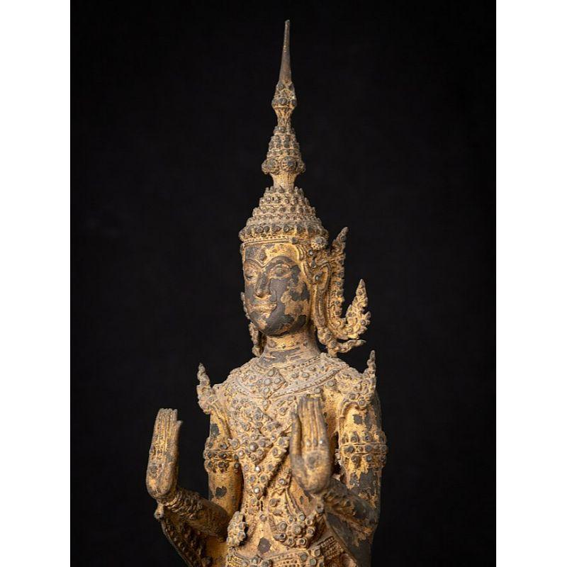Antique Bronze Thai Buddha Statue from Thailand 7