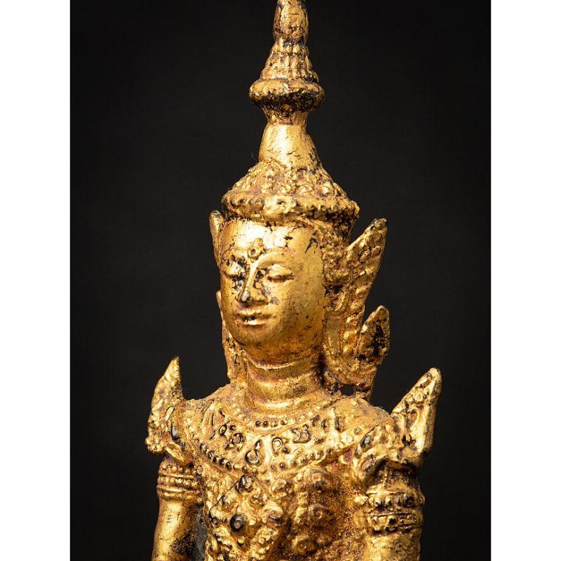 Antique Bronze Thai Buddha Statue from Thailand For Sale 8