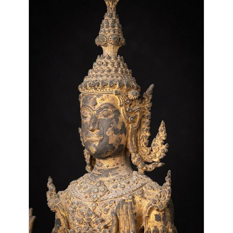 Antique Bronze Thai Buddha Statue from Thailand 8