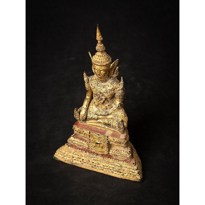 Antique Bronze Thai Buddha Statue from Thailand For Sale 9