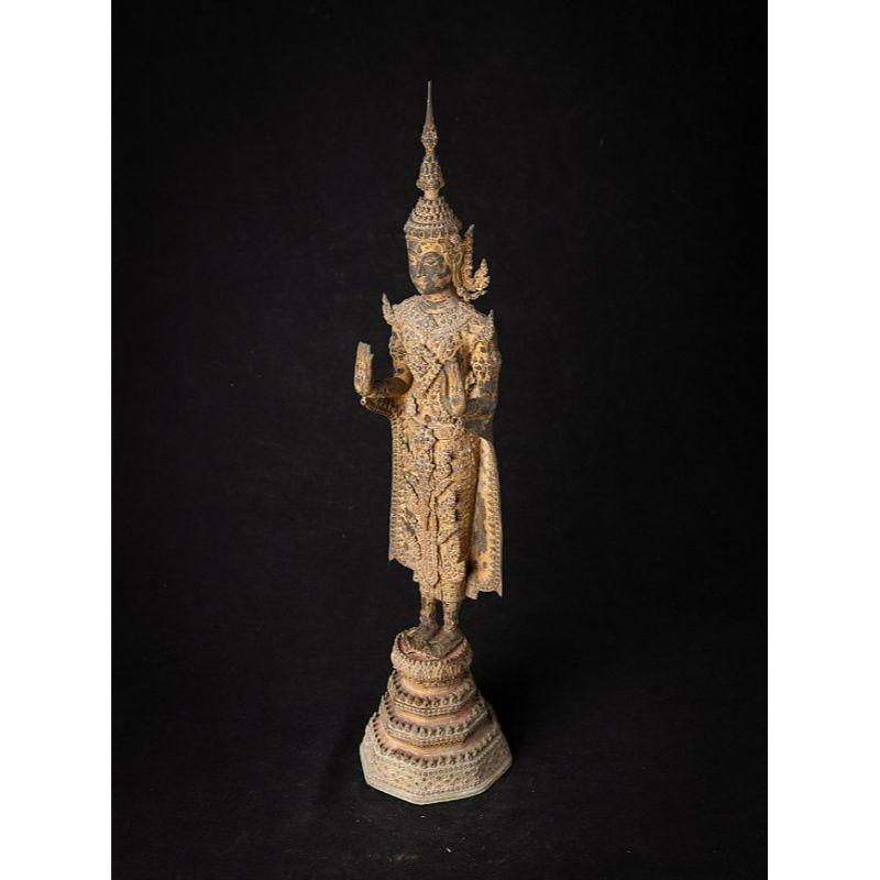 Antique Bronze Thai Buddha Statue from Thailand 9