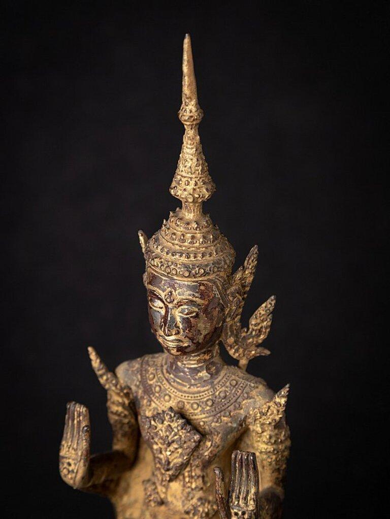 Antique Bronze Thai Buddha Statue from Thailand 10