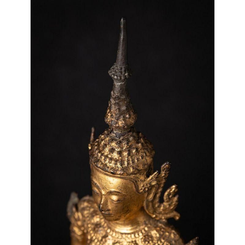 Antique Bronze Thai Buddha Statue from Thailand For Sale 9