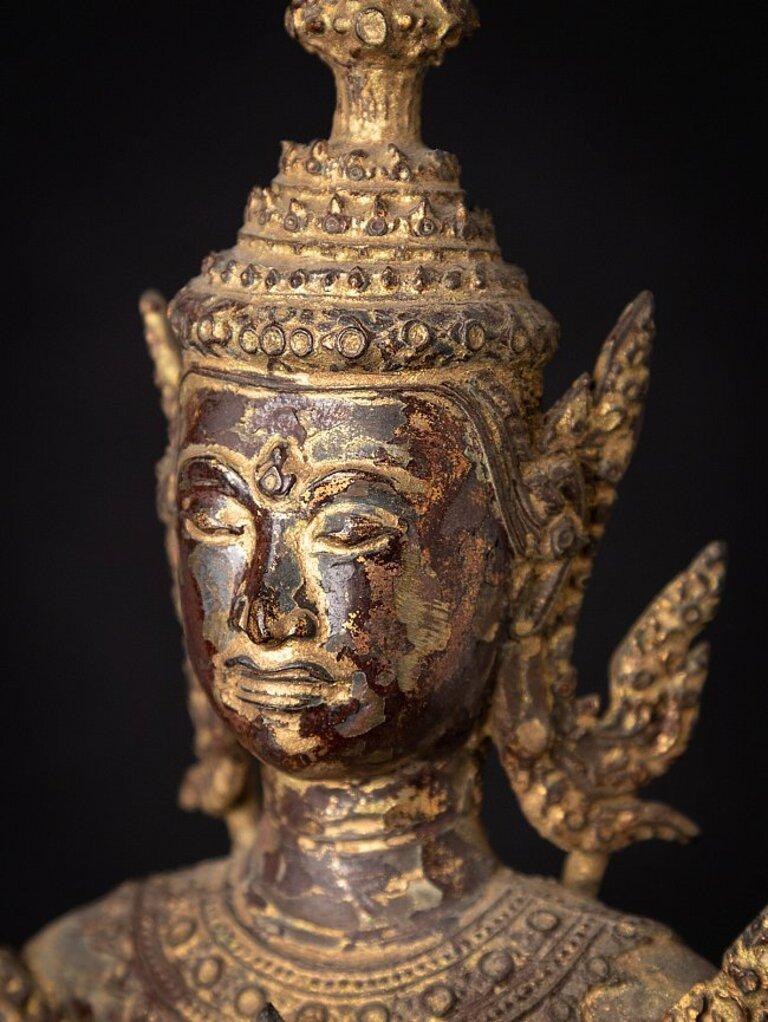 Antique Bronze Thai Buddha Statue from Thailand 11
