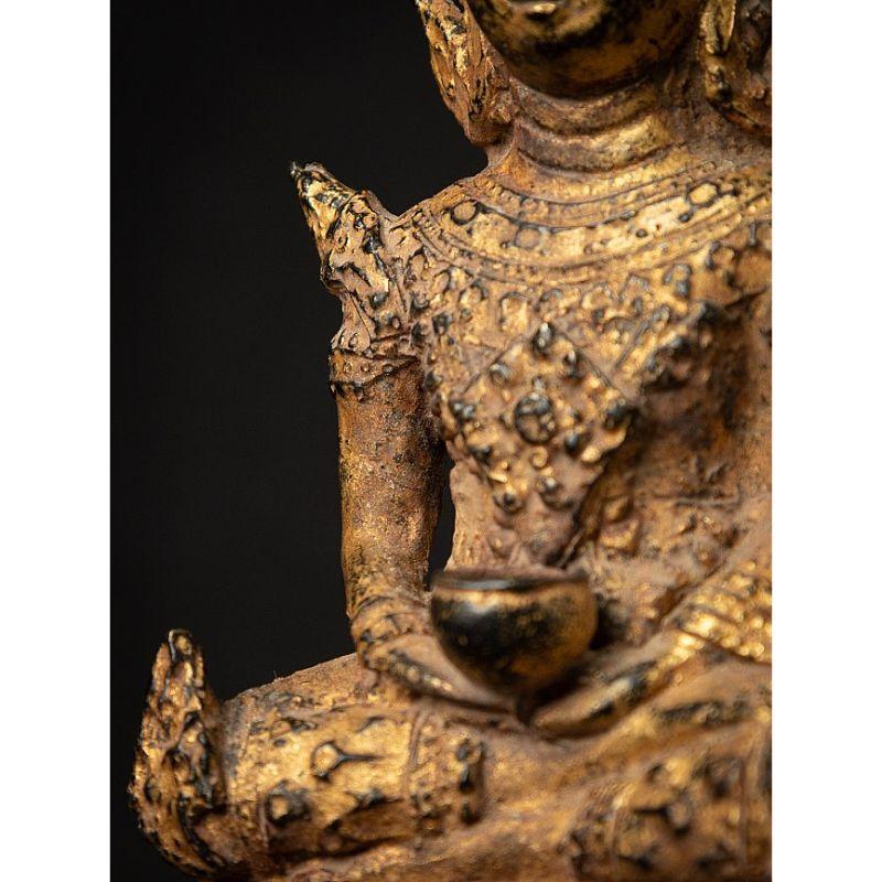 Antique Bronze Thai Buddha Statue from Thailand For Sale 12