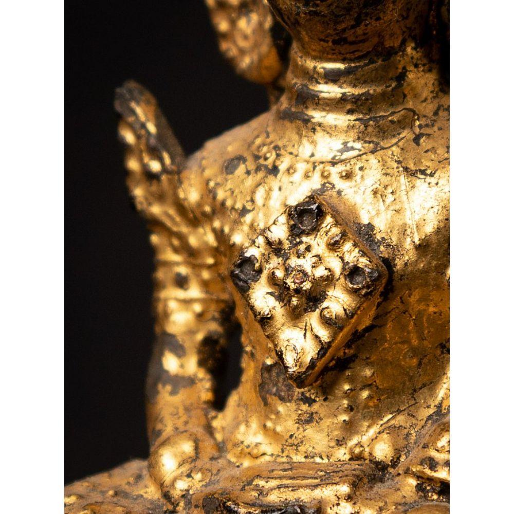 Statue de Bouddha thaïlandais en bronze ancien de Thaïlande en vente 10