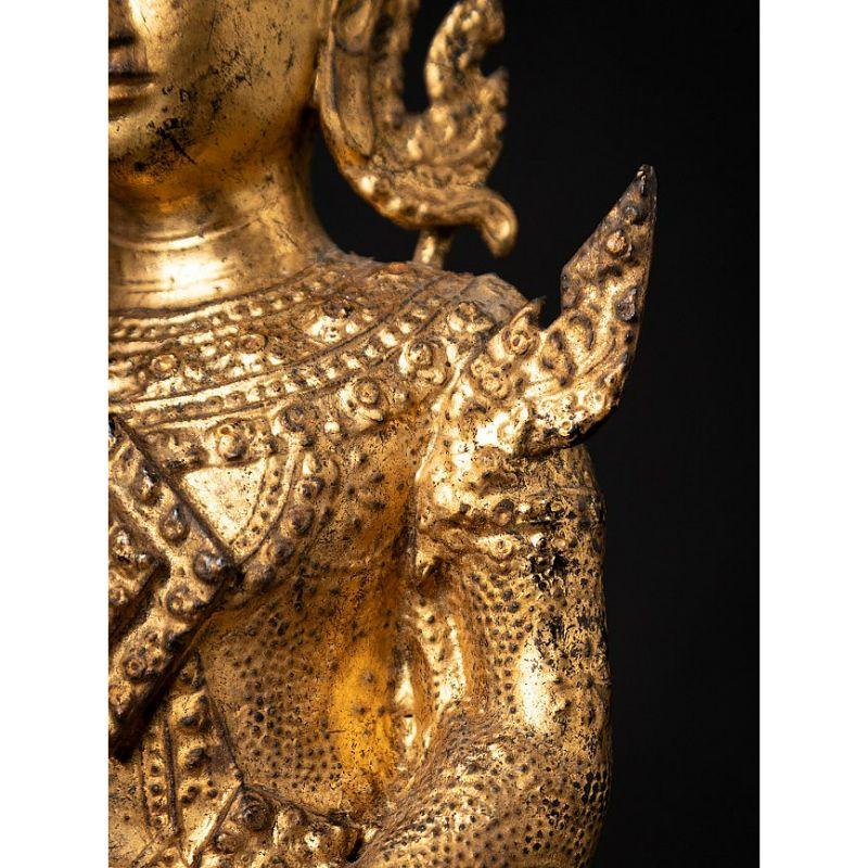 Antique Bronze Thai Buddha Statue from Thailand 12