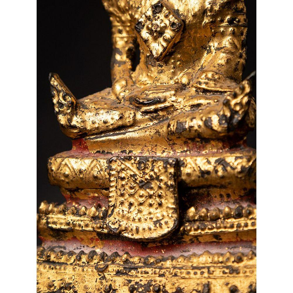 Statue de Bouddha thaïlandais en bronze ancien de Thaïlande en vente 12