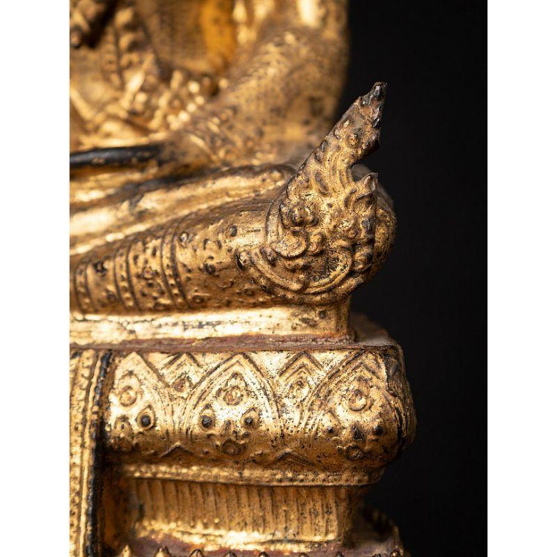 Antique Bronze Thai Buddha Statue from Thailand For Sale 13