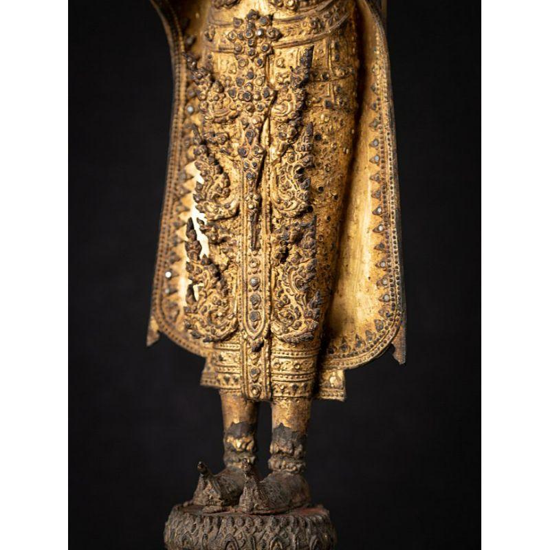 Antique Bronze Thai Buddha Statue from Thailand For Sale 13