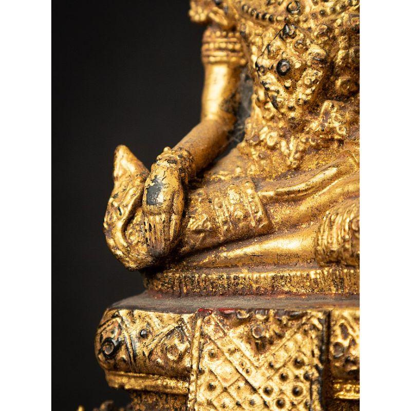 Antique Bronze Thai Buddha Statue from Thailand For Sale 15