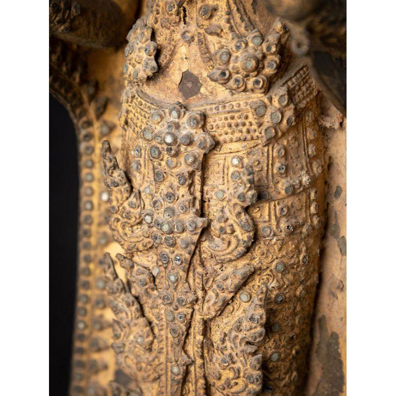 Antique Bronze Thai Buddha Statue from Thailand 15