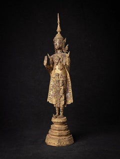 Antique Bronze Thai Buddha Statue from Thailand