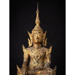 Antique Bronze Thai Buddha Statue from Thailand