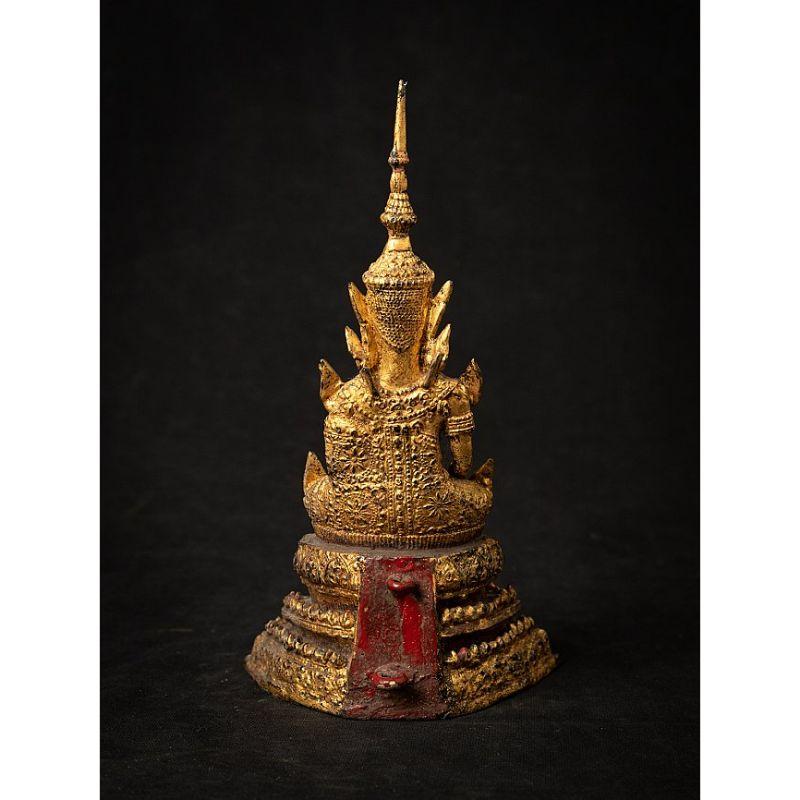 19th Century Antique Bronze Thai Buddha Statue from Thailand For Sale