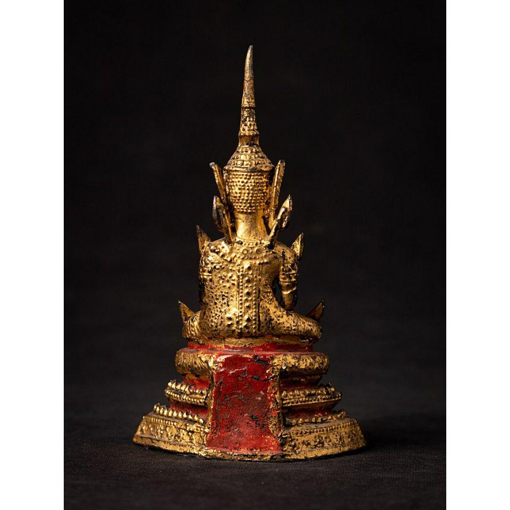 Statue de Bouddha thaïlandais en bronze ancien de Thaïlande Bon état - En vente à DEVENTER, NL