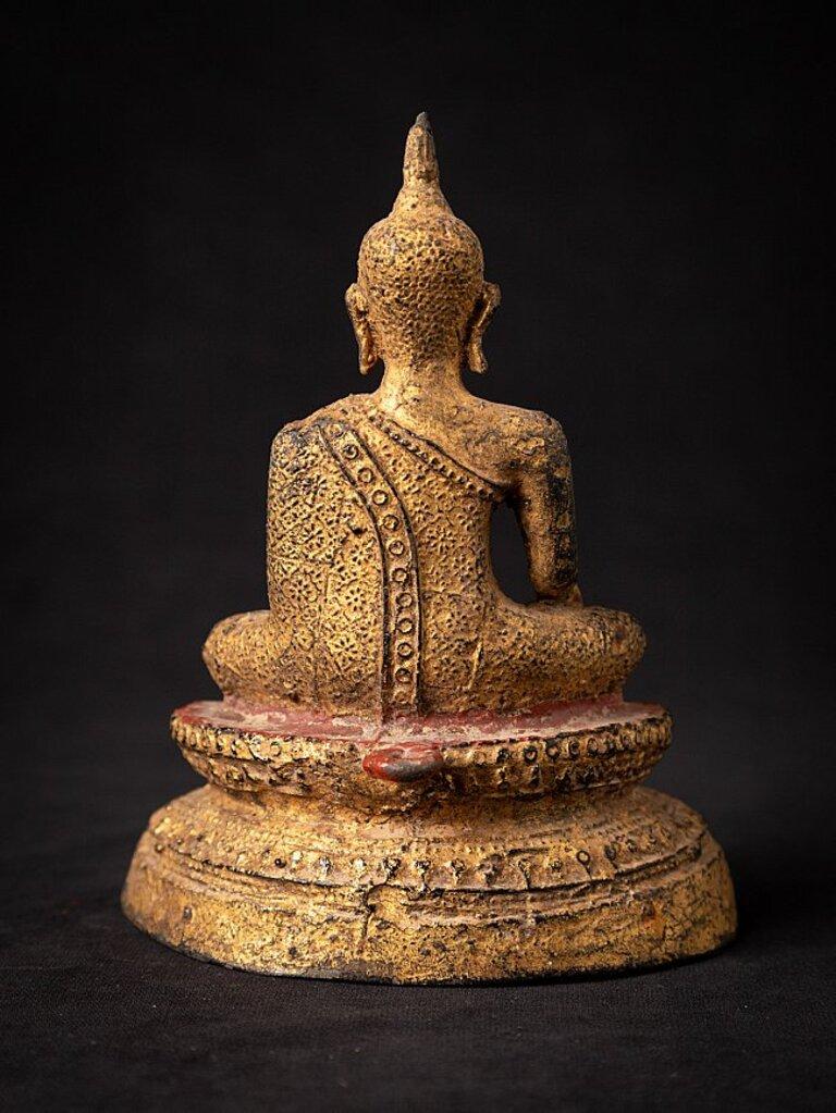 19th Century Antique Bronze Thai Buddha Statue from Thailand