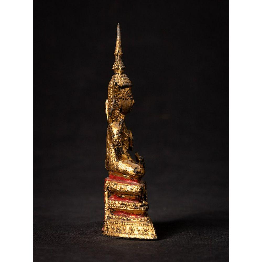XIXe siècle Statue de Bouddha thaïlandais en bronze ancien de Thaïlande en vente