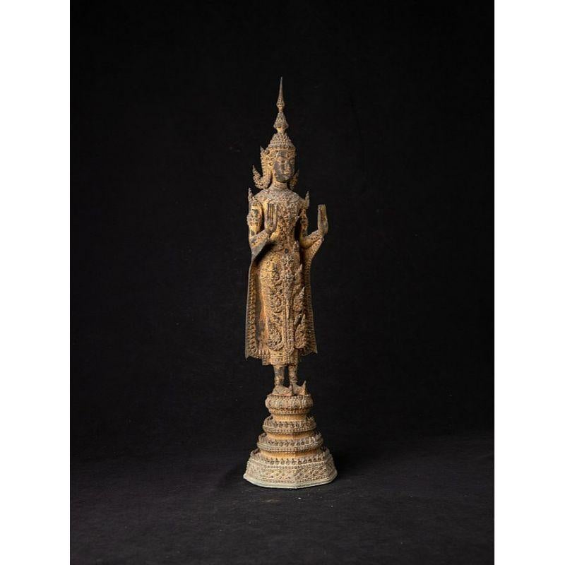 Antique Bronze Thai Buddha Statue from Thailand 2