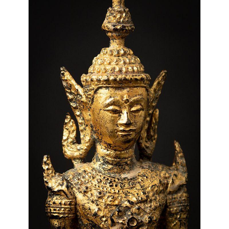 Antique Bronze Thai Buddha Statue from Thailand For Sale 4