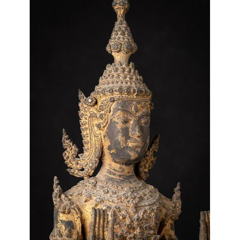 Antique Bronze Thai Buddha Statue from Thailand 4