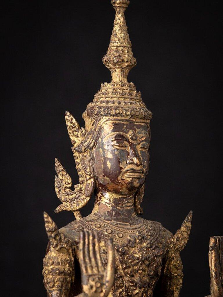 Antique Bronze Thai Buddha Statue from Thailand 4